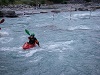 Elise au bassin d'Argentière.